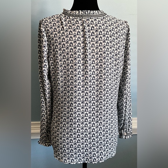 SET of 2 Talbots Womens Blouses Tops Tunics Bird - Picture 13 of 13